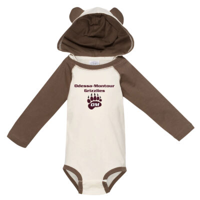 OMCS - Infant Long Sleeve Fine Jersey Bodysuit With Ears Thumbnail