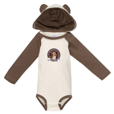 OMCS - Infant Long Sleeve Fine Jersey Bodysuit With Ears Thumbnail